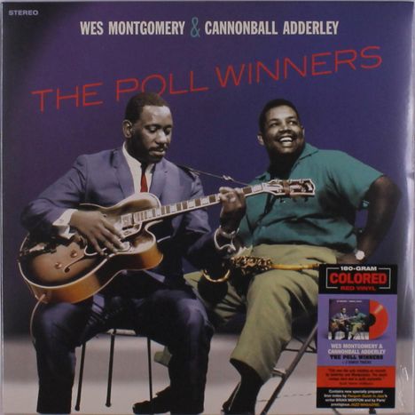 Wes Montgomery &amp; Cannonball Adderley: The Poll Winners (180g) (Red Vinyl) +2 Bonus Tracks, LP