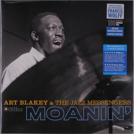 Art Blakey (1919-1990): Moanin' (180g) (Limited Edition) (Francis Wolff Collection) +2 Bonus Tracks, LP