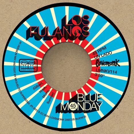 Los Fulanos: Blue Monday / Why Don't We Do Some Boogaloo ?, Single 7"