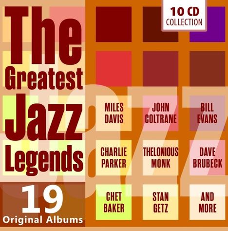 The Greatest Jazz Legends, 10 CDs