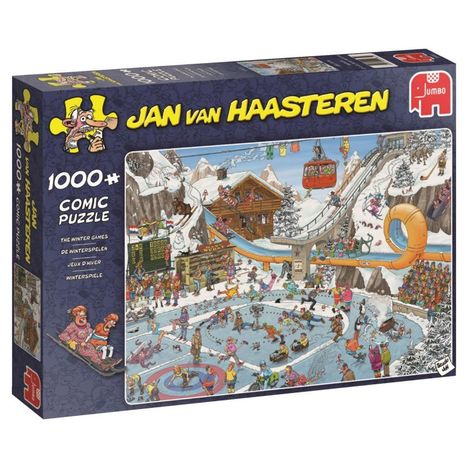 Jan van Haasteren - Die Winterspiele - 1000 Teile Puzzle, Spiele
