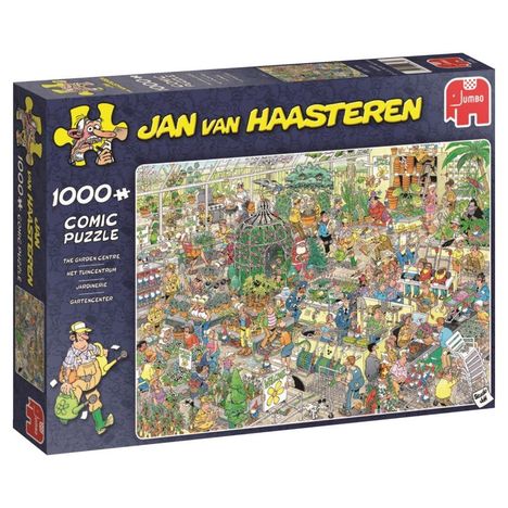 Jan van Haasteren - Das Gartencenter - 1000 Teile Puzzle, Spiele
