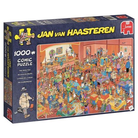 Jan van Haasteren - Die Zauberer-Messe - 1000 Teile Puzzle, Spiele