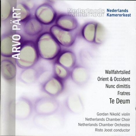 Arvo Pärt (geb. 1935): Fratres für Streichorchester &amp; Percussion, CD