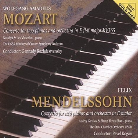 Felix Mendelssohn Bartholdy (1809-1847): Konzert E-Dur für 2 Klaviere &amp; Orchester, CD