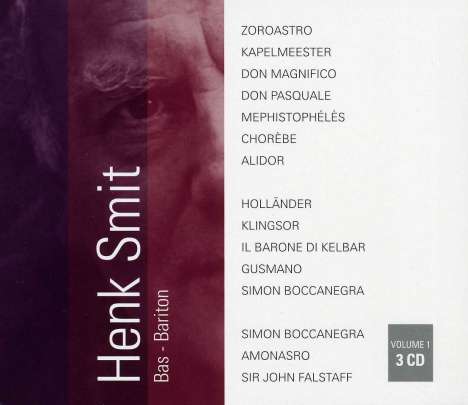 Henk Smit - Bas-Bariton, 3 CDs