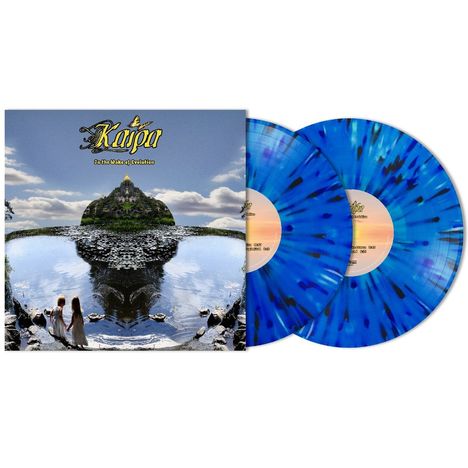 Covertext: "Kaipa", "In the Wake of Evolution". Zwei blaue Vinyl-Schallplatten mit schwarzen Sprenkeln.
