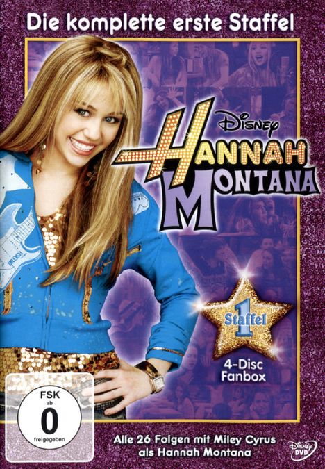 Hannah Montana Season 1, 4 DVDs