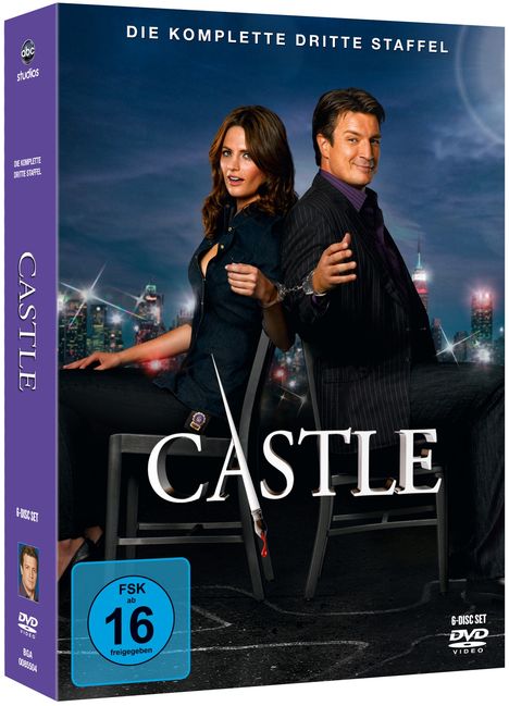Castle Staffel 3, 6 DVDs