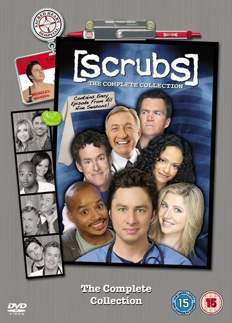 Scrubs Season 1-9 (Complete Collection) (UK Import), 31 DVDs