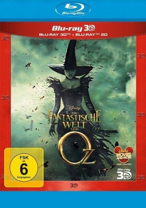 Die fantastische Welt von Oz (2D &amp; 3D Blu-ray), 2 Blu-ray Discs