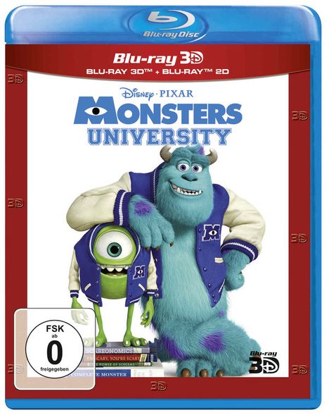 Die Monster Uni (3D &amp; 2D Blu-ray), 2 Blu-ray Discs