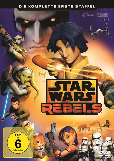 Star Wars Rebels Staffel 1, 3 DVDs