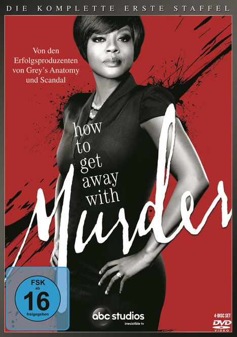 How to get away with Murder Season 1, 4 DVDs