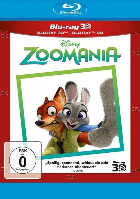 Zoomania (3D &amp; 2D Blu-ray), 2 Blu-ray Discs