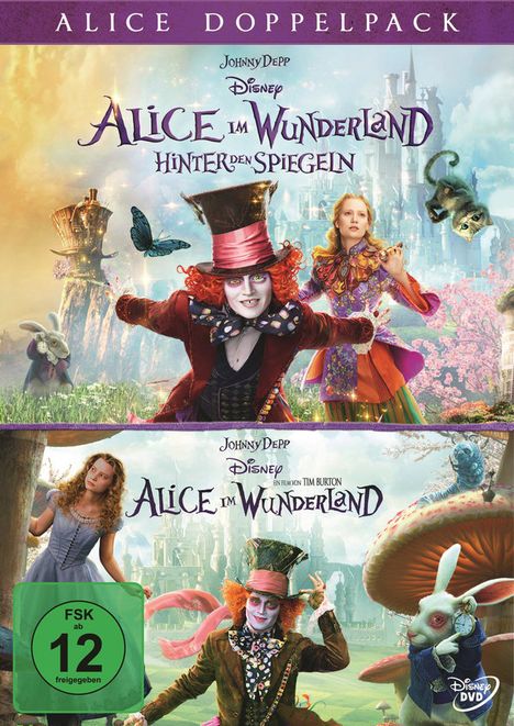 Alice im Wunderland 1 &amp; 2, 2 DVDs