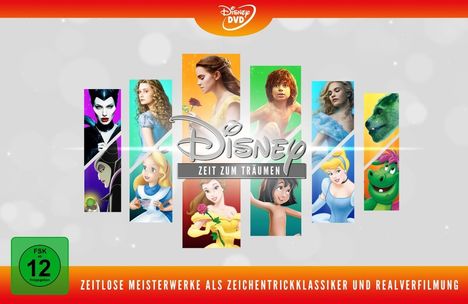 Disneys zeitlose Meisterwerke (Animation &amp; Live Action) (Limited Edition), 12 DVDs