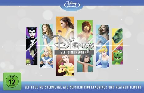 Disneys zeitlose Meisterwerke (Animation &amp; Live Action) (Limited Edition) (Blu-ray), 12 Blu-ray Discs