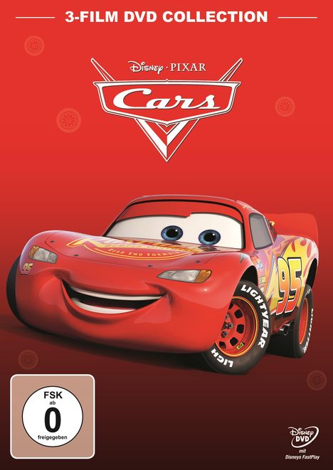 Cars 1-3, 3 DVDs