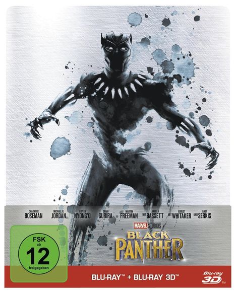 Black Panther (3D &amp; 2D Blu-ray im Steelbook), 2 Blu-ray Discs