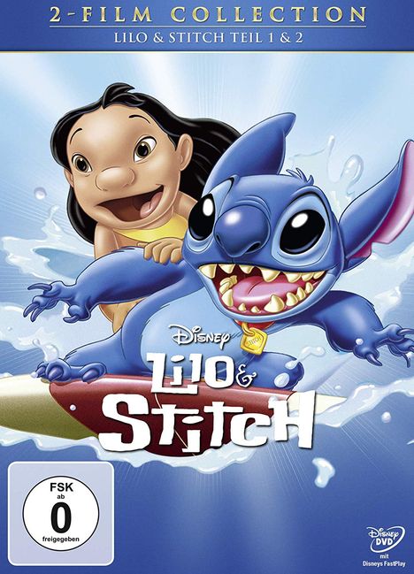 Lilo &amp; Stitch 1 &amp; 2, 2 DVDs