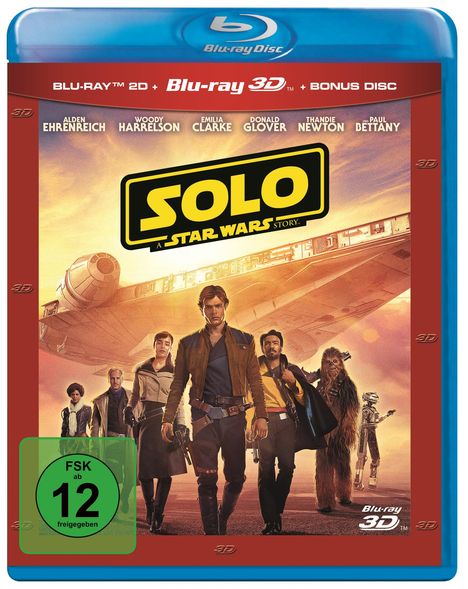 Solo: A Star Wars Story (3D &amp; 2D Blu-ray), 3 Blu-ray Discs