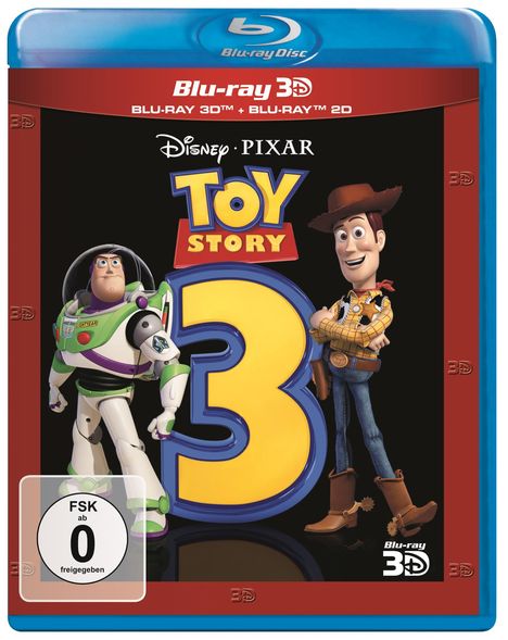 Toy Story 3 (3D &amp; 2D Blu-ray), 2 Blu-ray Discs