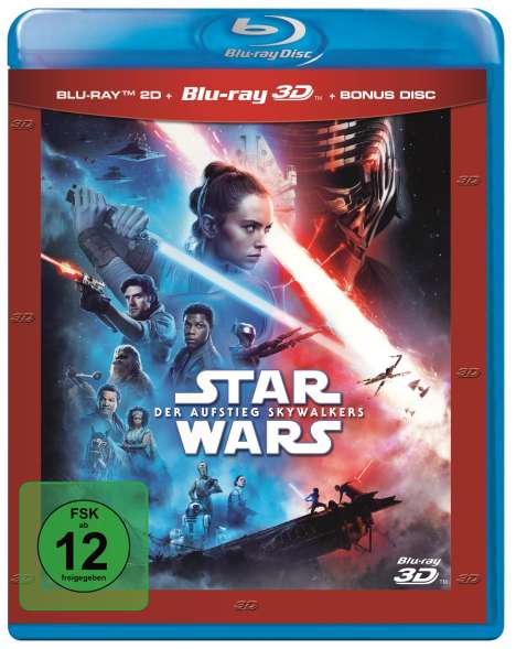 Star Wars 9: Der Aufstieg Skywalkers (3D &amp; 2D Blu-ray), 3 Blu-ray Discs