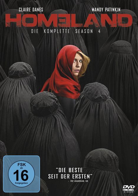 Homeland Staffel 4, 4 DVDs