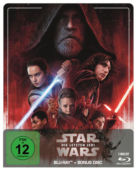 Star Wars 8: Die letzten Jedi (Blu-ray im Steelbook), 2 Blu-ray Discs