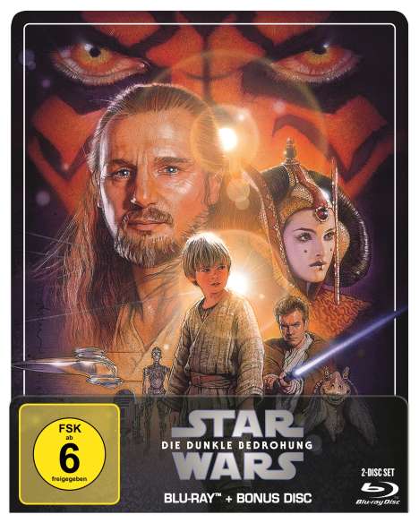 Star Wars Episode 1: Die dunkle Bedrohung (Blu-ray im Steelbook), 2 Blu-ray Discs