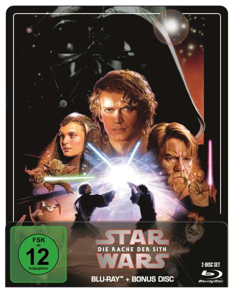 Star Wars Episode 3: Die Rache der Sith (Blu-ray im Steelbook), 2 Blu-ray Discs