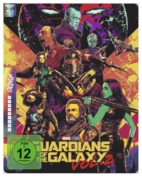 Guardians of the Galaxy Vol. 2 (Ultra HD Blu-ray &amp; Blu-ray im Steelbook), 1 Ultra HD Blu-ray und 1 Blu-ray Disc