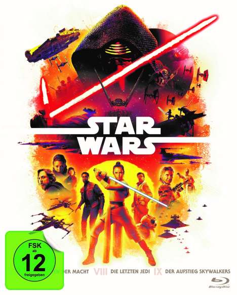 Star Wars Episode VII - IX (Blu-ray), 6 Blu-ray Discs