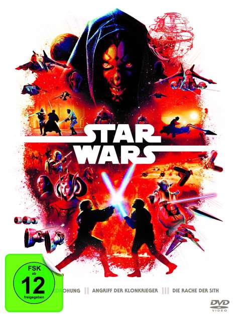 Star Wars Episode I-III, 3 DVDs