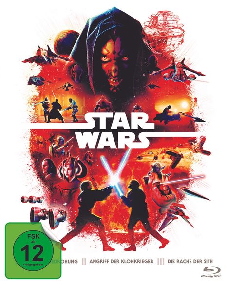 Star Wars Episode I-III (Blu-ray), 6 Blu-ray Discs