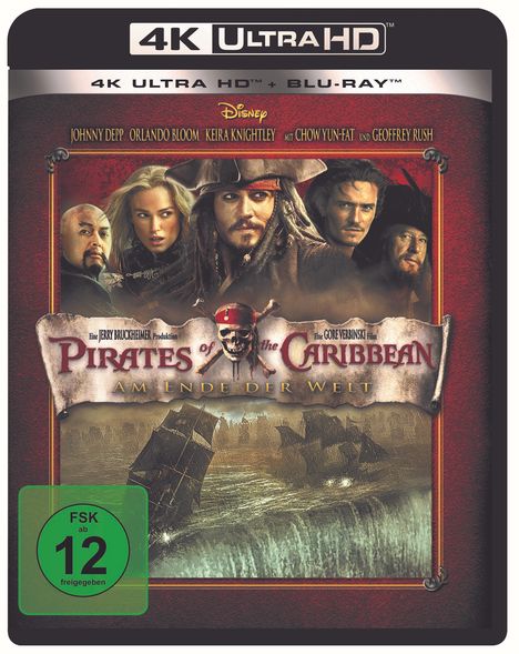 Pirates of the Caribbean - Am Ende der Welt (Ultra HD Blu-ray &amp; Blu-ray), 1 Ultra HD Blu-ray und 1 Blu-ray Disc