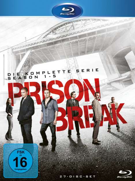 Prison Break (Komplette Serie inkl. Film) (Blu-ray), 27 Blu-ray Discs