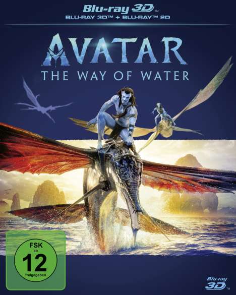 Avatar: The Way of Water (3D &amp; 2D Blu-ray), 4 Blu-ray Discs