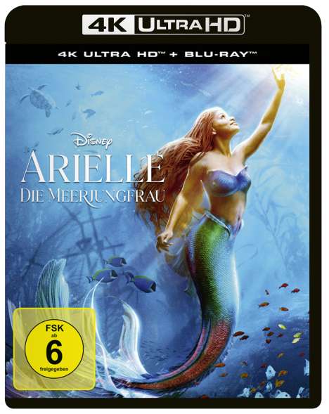 Arielle, die Meerjungfrau (2023) (Ultra HD Blu-ray &amp; Blu-ray), 1 Ultra HD Blu-ray und 1 Blu-ray Disc