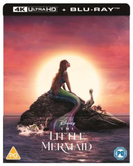 The Little Mermaid (2023) (Ultra HD Blu-ray &amp; Blu-ray im Steelbook) (UK Import), 1 Ultra HD Blu-ray und 1 Blu-ray Disc