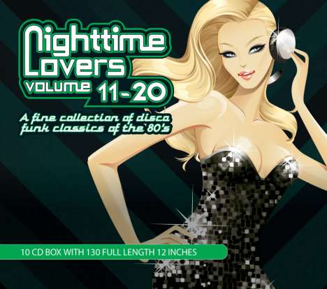 Nighttime Lovers Box Volume 11 - 20:  A Fine Collection Of Disco Funk Classics Of The 80s, 10 CDs