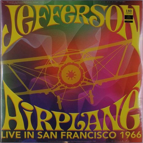Jefferson Airplane: Live In San Francisco 1966 (180g) (Limited Edition) (Colored Vinyl), 2 LPs