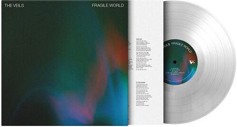 "The Veils" und "Fragile World" oben, Sticker "Ultra Clear Vinyl". Dunkles, leicht verschwommenes Cover mit bunten Lichtern.