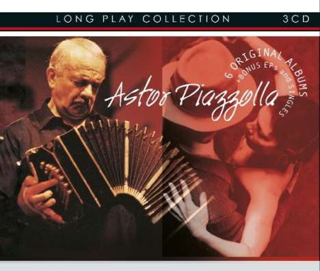 Astor Piazzolla (1921-1992): Long Play Collection: 6 Original Albums + Bonus-EPs And Singles, 3 CDs