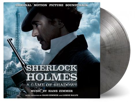 Filmmusik: Sherlock Holmes: Game Of Shadows (180g) (Limited Numbered Edition) (Silver &amp; Black Marbled Vinyl), 2 LPs