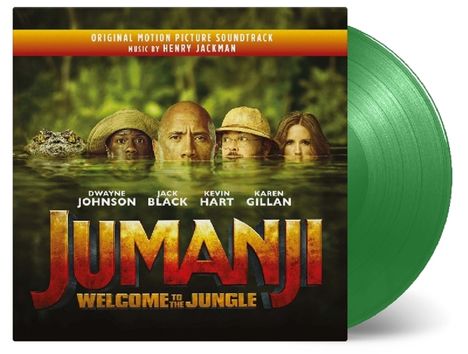Filmmusik: Jumanji: Welcome To The Jungle (180g) (Limited-Numbered-Edition) (Jungle Green Vinyl), 2 LPs