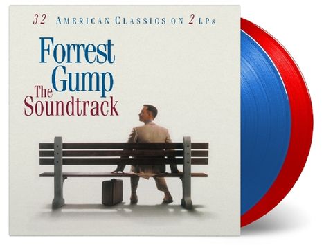 Filmmusik: Forrest Gump (25th Anniversary) (180g) (Limited-Numbered-Edition) (Translucent Red &amp; Blue Vinyl), 2 LPs