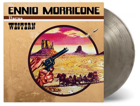 Ennio Morricone (1928-2020): Filmmusik: Western (180g) (Limited Numbered Edition) (Translucent Smoke/Black Marbled Vinyl), 2 LPs