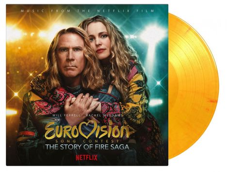 Filmmusik: Eurovision Song Contest: The Story Of Fire Saga (Music From The Netflix Film) (180g) (Limited Numbered Edition) (Volcano Man Flaming Vinyl), LP